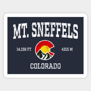 Mt Sneffels Colorado 14ers Vintage Athletic Mountains Magnet